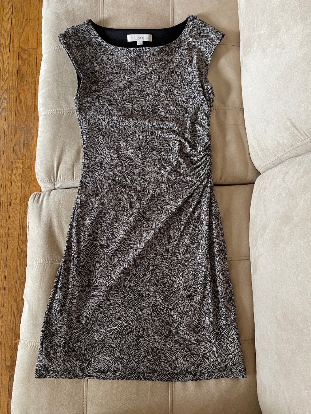 Loft Polka Dot Slimming Dress - Women's Small